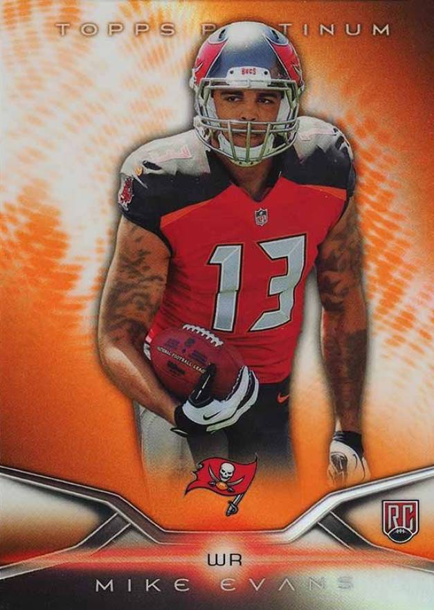 2014 Topps Platinum Mike Evans #150 Football Card