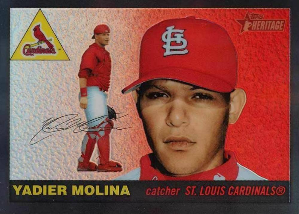 2004 Topps Heritage Chrome Yadier Molina #99 Baseball Card