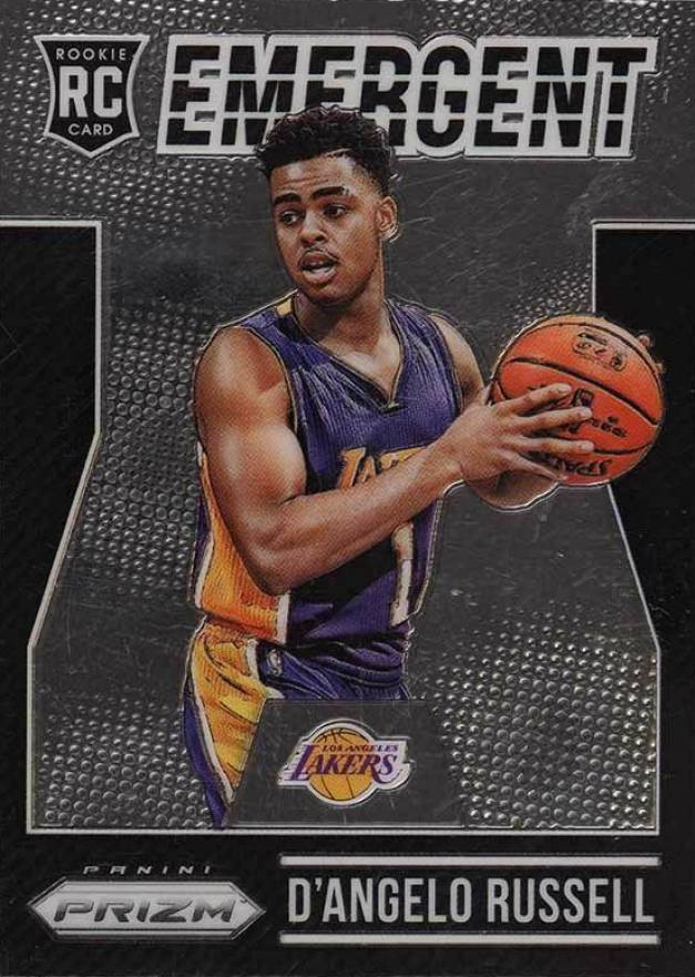 2015 Panini Prizm Emergent D'Angelo Russell #18 Basketball Card