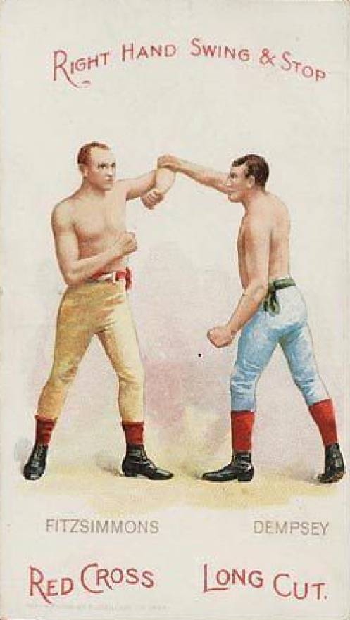 1893 Lorillard Co. Boxing Positions and Boxers Dempsey/Fitzsimmons # Other Sports Card