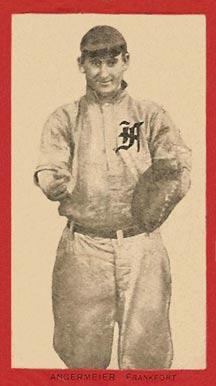 1910 Old Mill Series 6 (Blue Grass League) Angermeier, Frankfort #1 Baseball Card