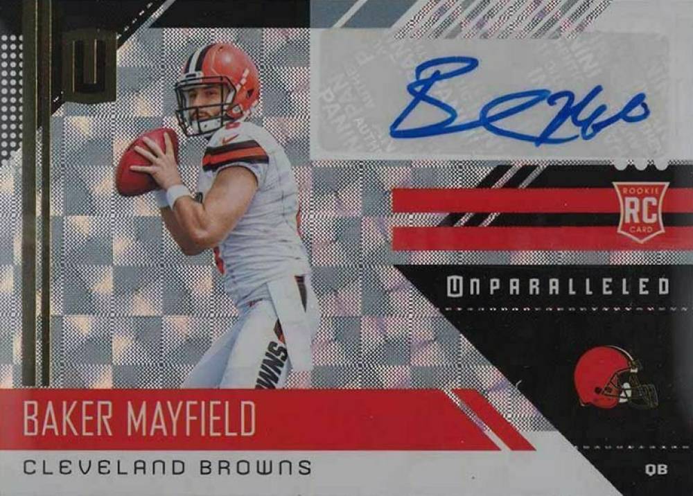 2018 Panini Unparalleled  Baker Mayfield #208 Football Card