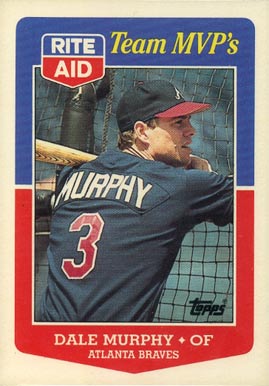 1988 Rite Aid Dale Murphy #1 Baseball Card