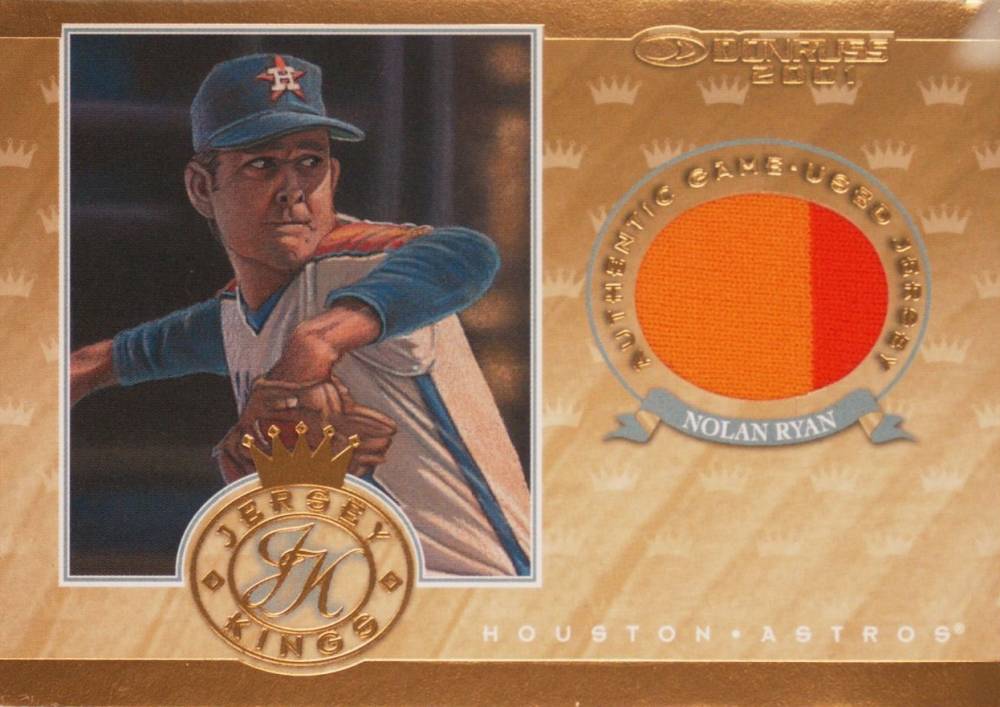 2001 Donruss Jersey Kings Nolan Ryan #JK-8 Baseball Card