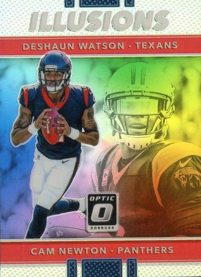 2017 Panini Donruss Optic Illusions Cam Newton/Deshaun Watson #21 Football Card