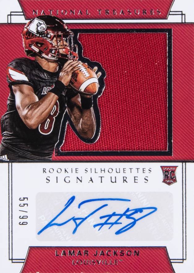 2018 Panini National Treasures Collegiate  Lamar Jackson #164 Football Card