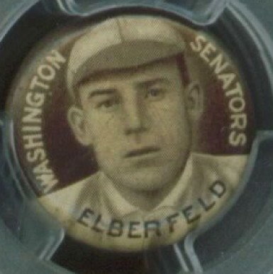 1910 Sweet Caporal Pins Elberfeld, Washington Senators # Baseball Card