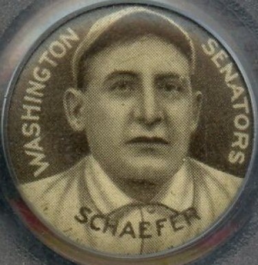 1910 Sweet Caporal Pins Germany Schaefer # Baseball Card