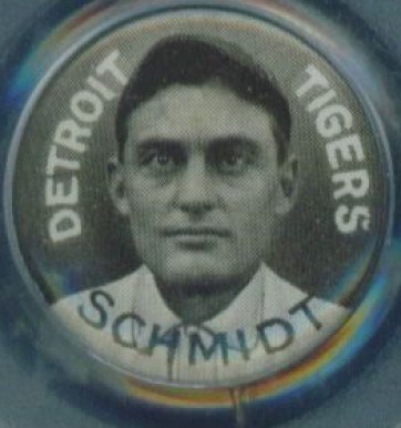 1910 Sweet Caporal Pins Schmidt, Detroit Tigers # Baseball Card