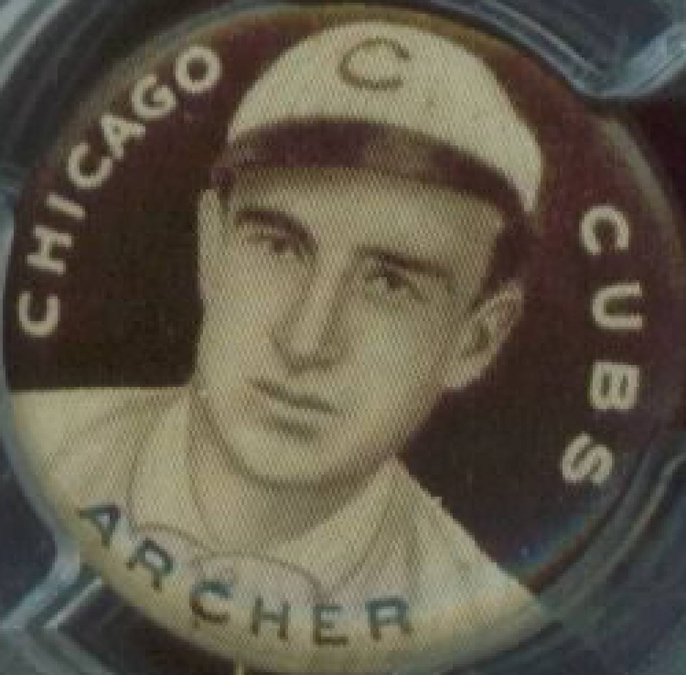 1910 Sweet Caporal Pins Archer, Chicago Cubs # Baseball Card