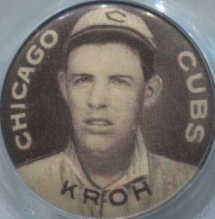 1910 Sweet Caporal Pins Rube Kroh # Baseball Card