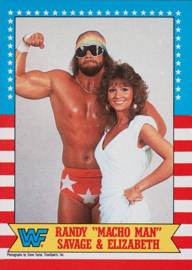 1987 O-Pee-Chee WWF Wrestling  Randy & Elizabeth #7 Other Sports Card