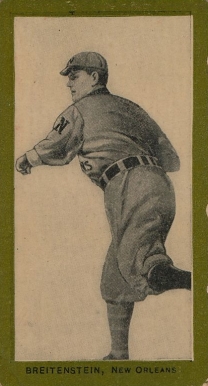 1910 Red Sun (Green Borders) Breitenstein, New Orleans # Baseball Card