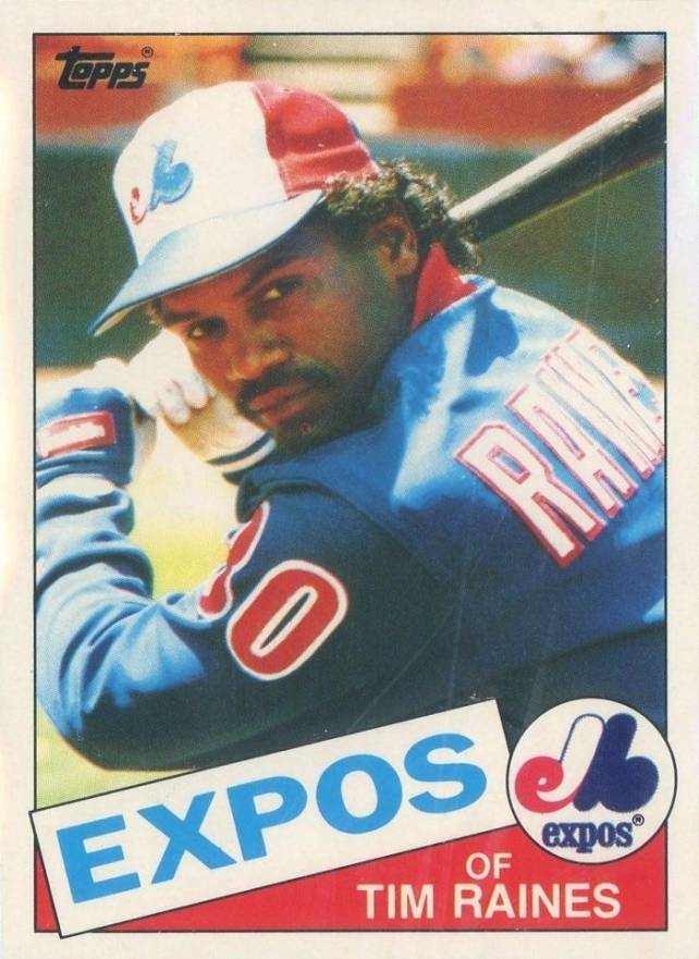 1985 Topps Mini Tim Raines #630 Baseball Card