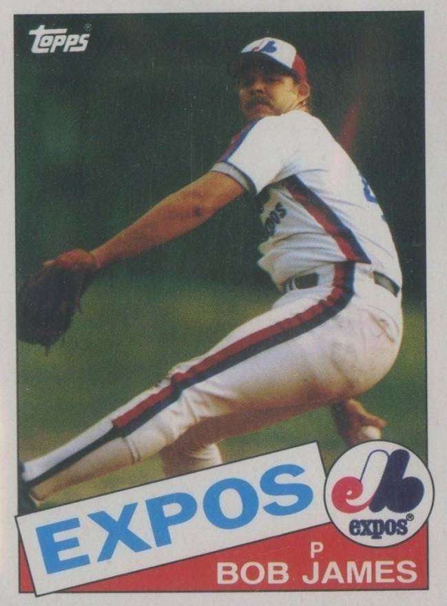 1985 Topps Mini Bob James #114 Baseball Card