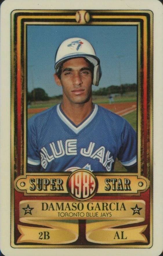 1983 Perma-Graphics Super Star Credit Cards Damaso Garcia # Baseball Card