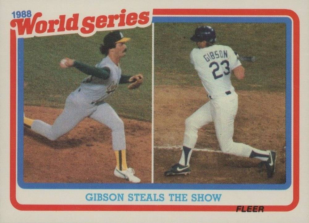 1989 Fleer World Series Kirk Gibson #5 Baseball Card