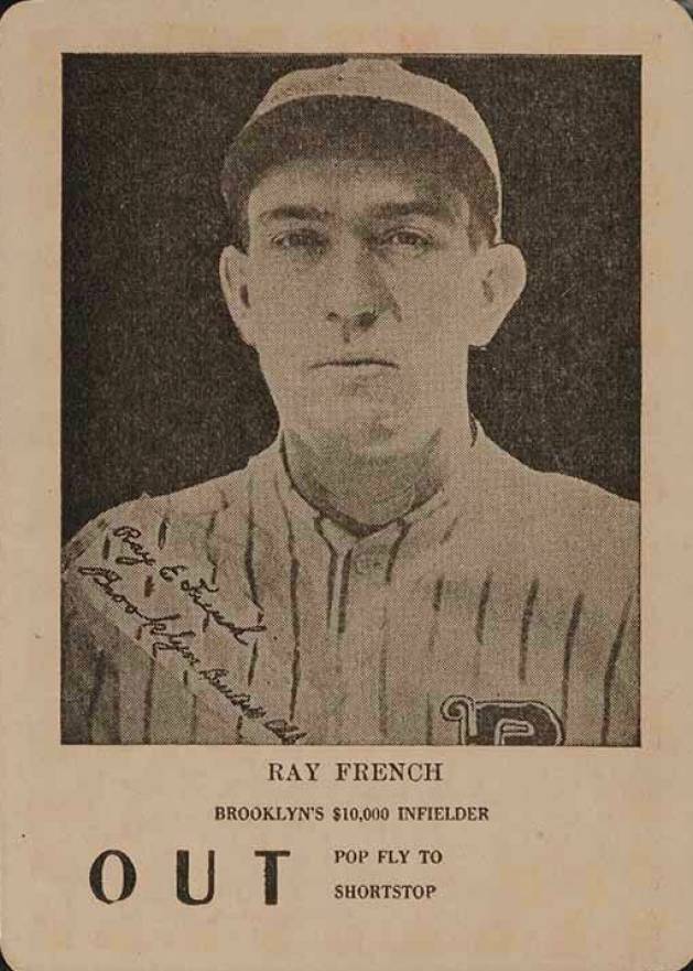 1923 Walter Mails Card Game Ray French # Baseball Card