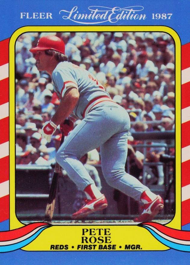 1987 Fleer Limited Edition Pete Rose #36 Baseball Card