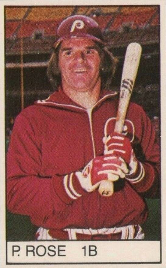 1983 All-Star Game Program Inserts-Hand Cut Pete Rose # Baseball Card