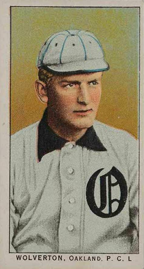 1911 Obak Red Back Wolverton, Oakland. P.C.L. # Baseball Card