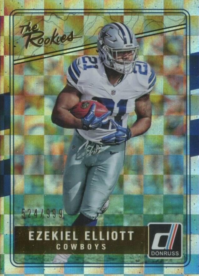 2016 Panini Donruss the Rookies Ezekiel Elliott #10 Football Card