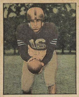 1951 Berk Ross Arnold Galiffa #4-14 Football Card