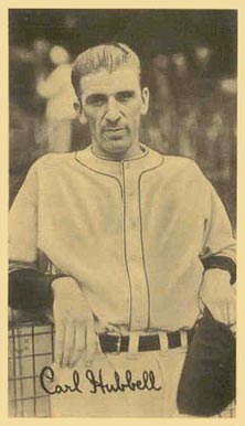 1936 National Chicle Fine Pens Carl Hubbell # Baseball Card