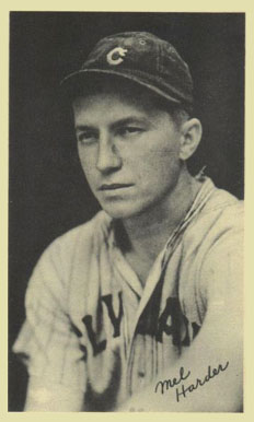 1936 National Chicle Fine Pens Mel Harder # Baseball Card