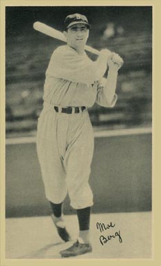 1936 National Chicle Fine Pens Moe Berg # Baseball Card