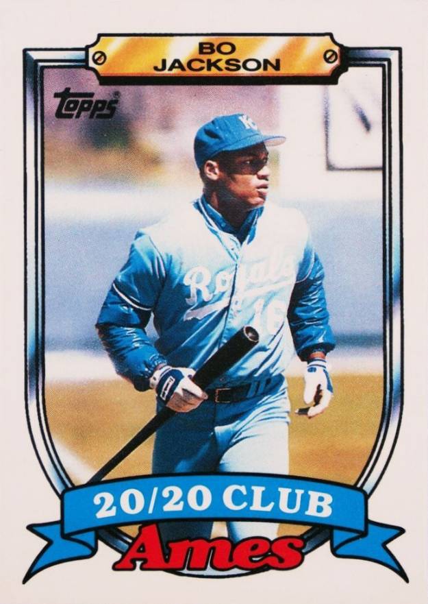 1989 Ames 20/20 Club Bo Jackson #17 Baseball Card