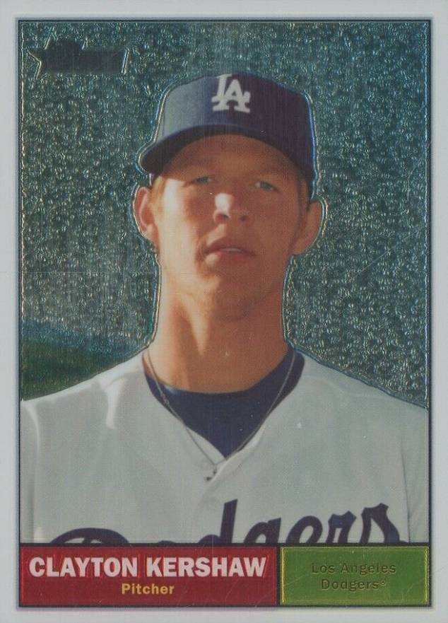 2010 Topps Heritage Chrome Clayton Kershaw #C32 Baseball Card