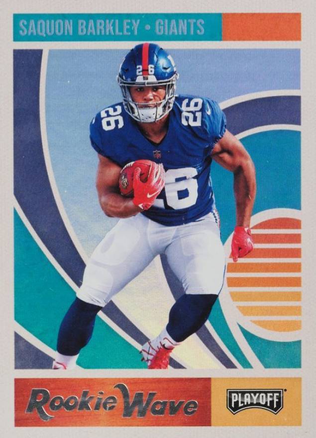 2018 Panini Playoff Rookie Wave Saquon Barkley #2 Football Card