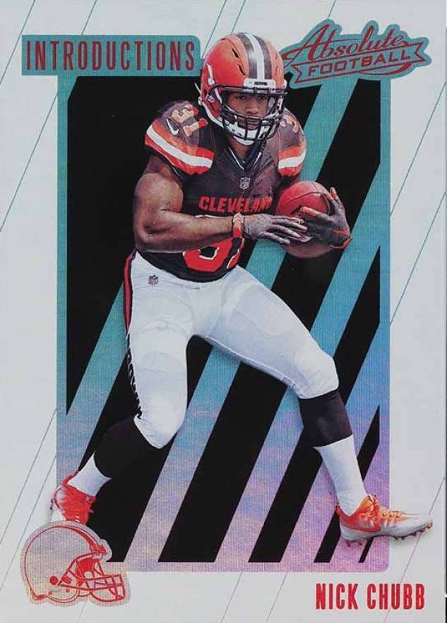 2018 Panini Absolute Introductions Nick Chubb #NC Football Card