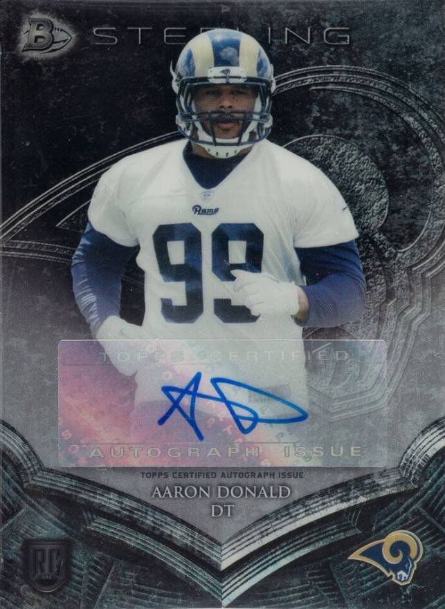 2014 Bowman Sterling Autograph Aaron Donald #BSAAD Football Card