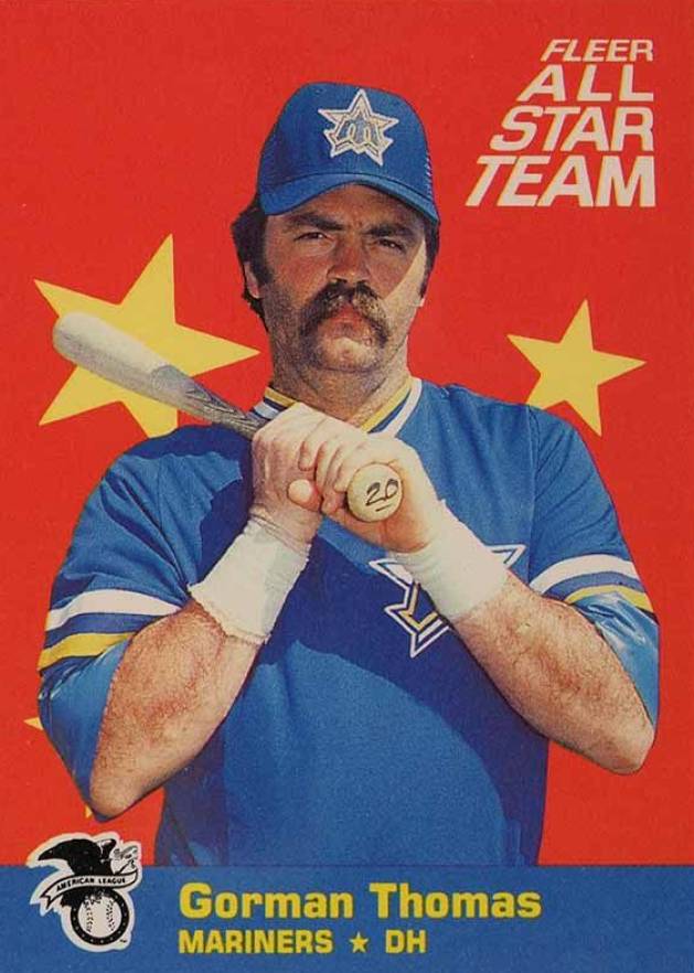 1986 Fleer All-Stars Gorman Thomas #11 Baseball Card