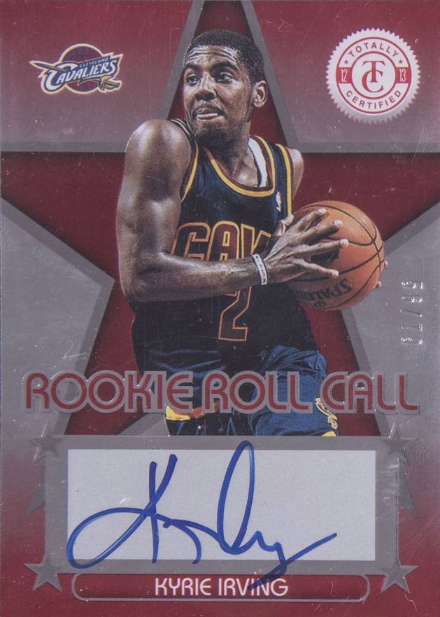 2012 Panini Totally Certified Rookie Roll Call Autograph Kyrie Irving #6 Basketball Card
