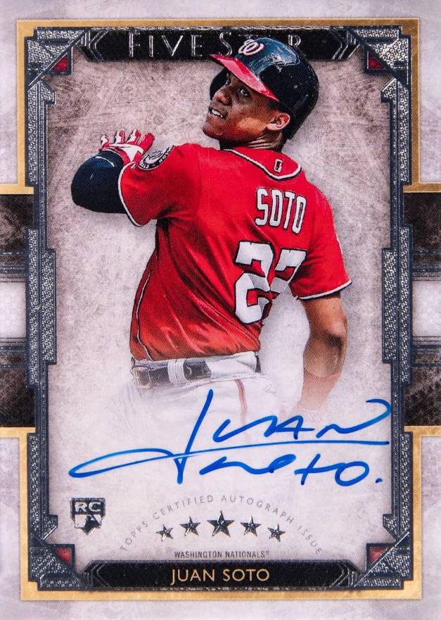 2018 Topps Five Star Autographs Juan Soto #FSA-JSO Baseball Card