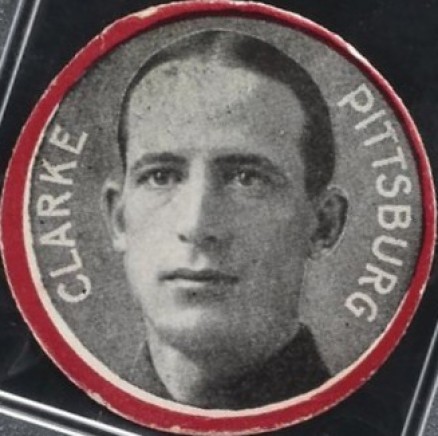 1912 Colgan's Chips Red Border Clarke, Pittsburg # Baseball Card