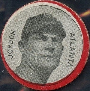 1912 Colgan's Chips Red Border Tim Jordon # Baseball Card