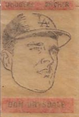 1965 Topps Transfers Don Drysdale # Baseball Card