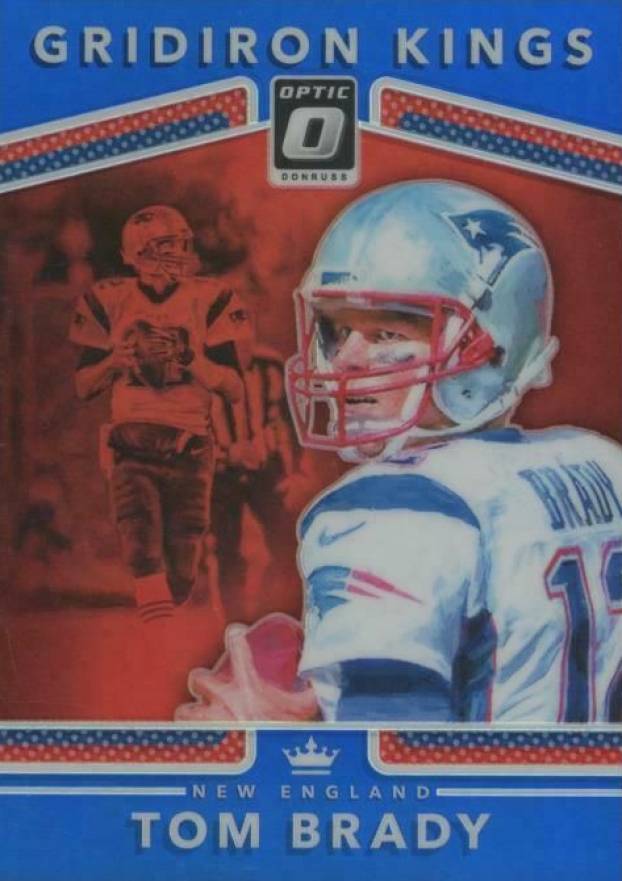 2017 Panini Donruss Optic Gridiron Kings Tom Brady #16 Football Card