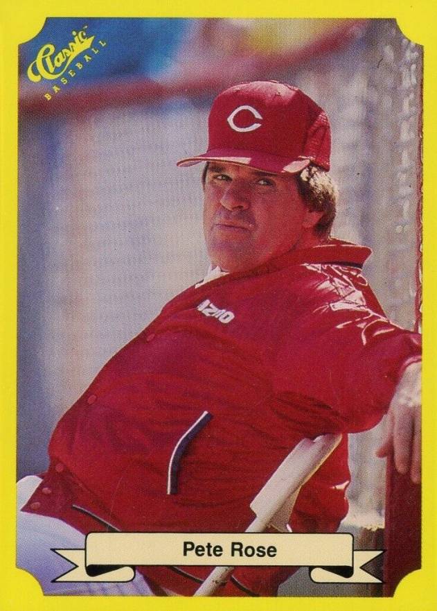 1987 Classic Travel Update Yellow Pete Rose #103 Baseball Card