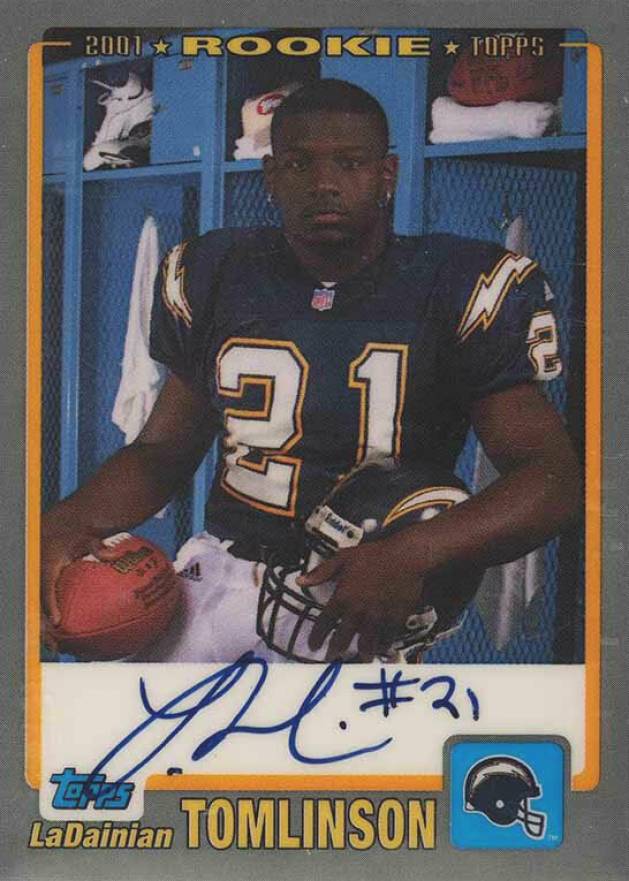 2001 Topps Rookie Premiere Autograph LaDainian Tomlinson #RP-LT Football Card