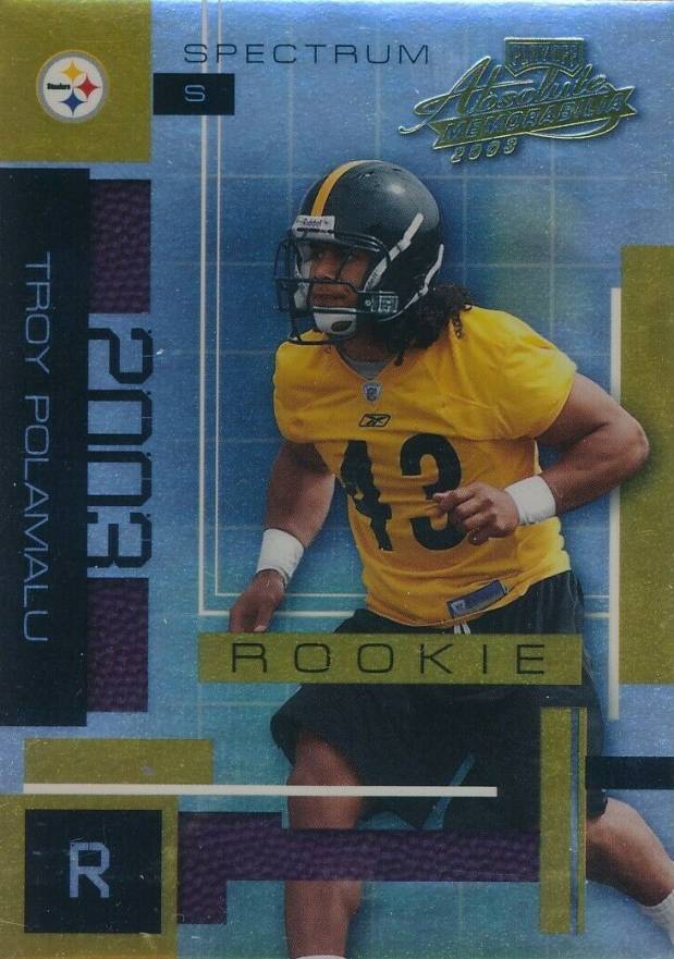 2003 Absolute Memorabilia Troy Polamalu #149 Football Card