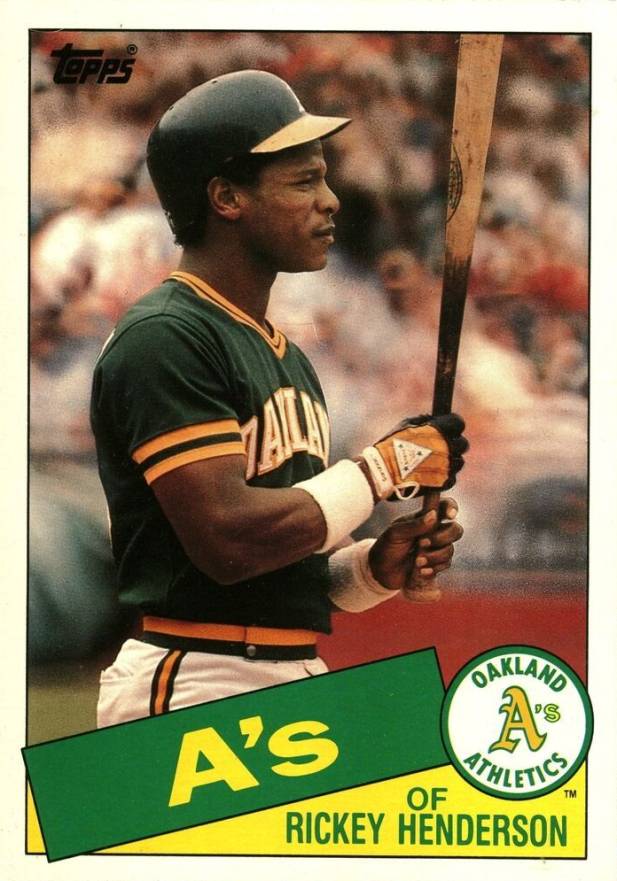 1985 Topps Super Rickey Henderson #14 Baseball Card