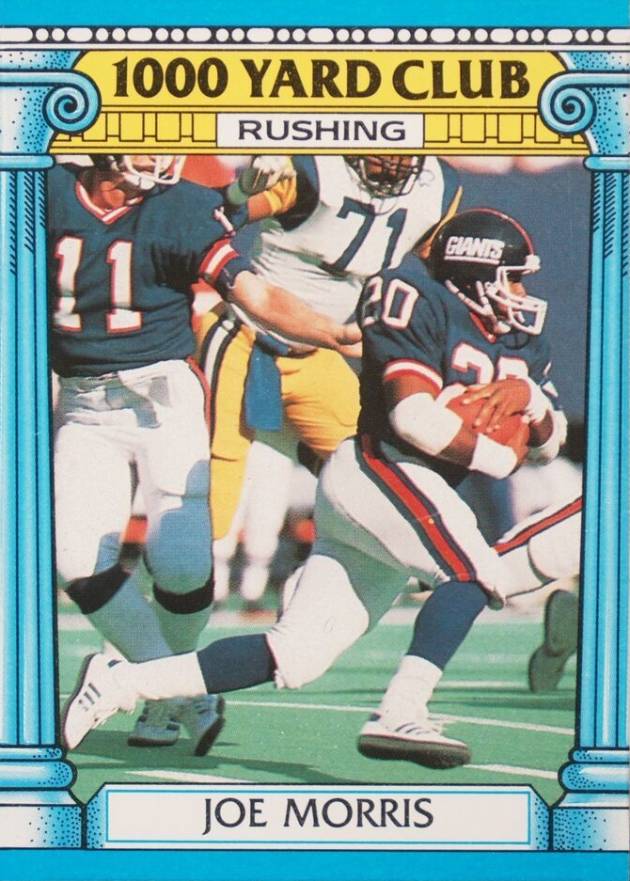 1987 Topps 1000 Yard Club Joe Morris #3 Football Card