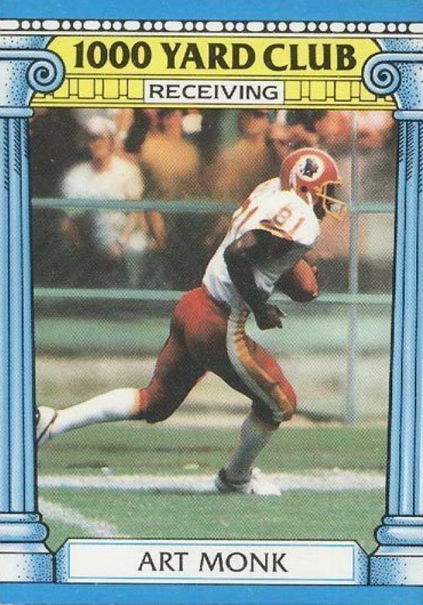 1987 Topps 1000 Yard Club Art Monk #19 Football Card