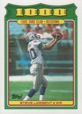 1988 Topps 1000 Yard Club Steve Largent #14 Football Card