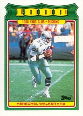 1988 Topps 1000 Yard Club Herschel Walker #15 Football Card